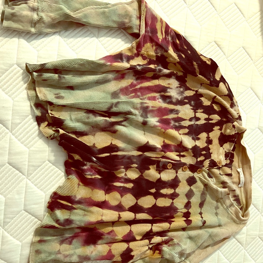 Free People Tie Dye Long Sleeve XL